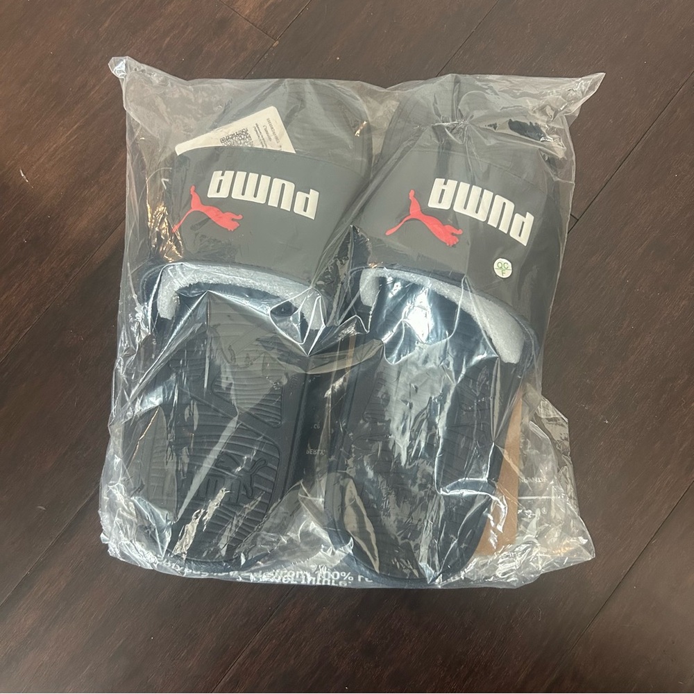 Puma Black Slides